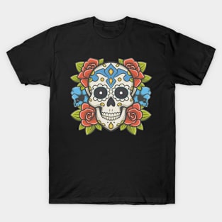 American Traditional Skull tattoo T-Shirt